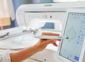 best home embroidery mahine display